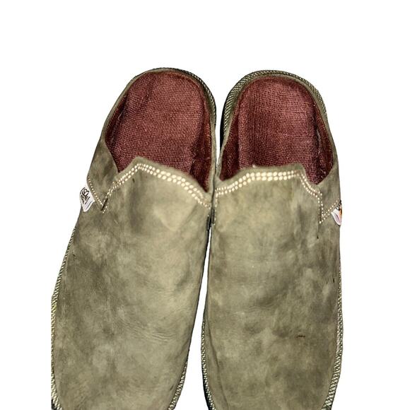 Sole Rebel - Walk Naked Handmade Green Slip On‎ Mules Shoe Women's 9 25.5 Cm - Picture 4 of 11